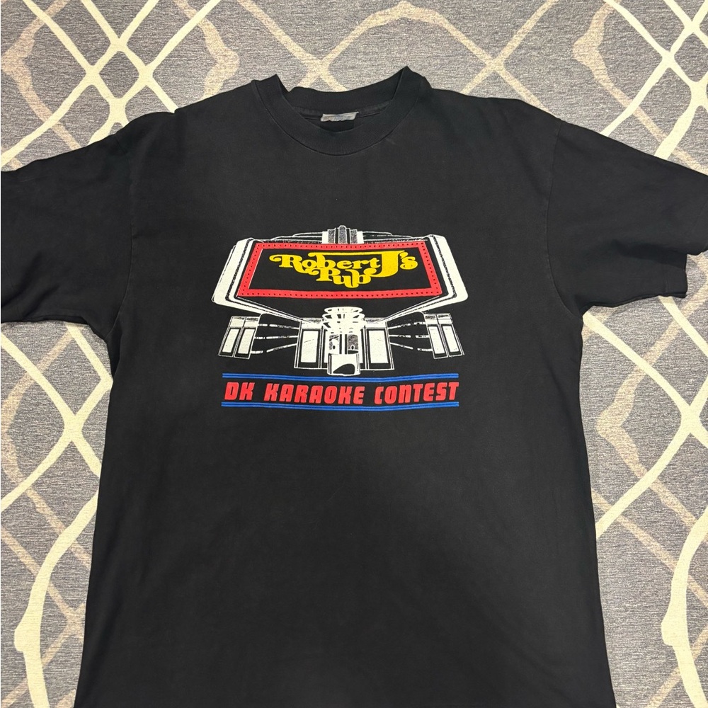 Hanes Black T-Shirt with Graphic Design